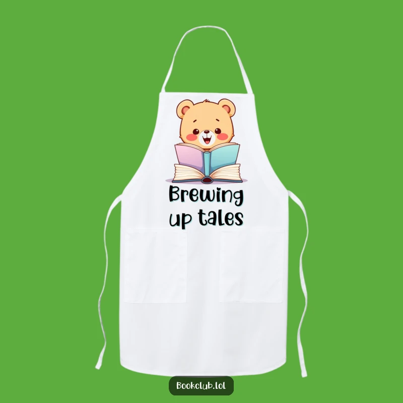 Funny Bear Cub Apron: Cook with Cheer, Perfect Kitchen Gift