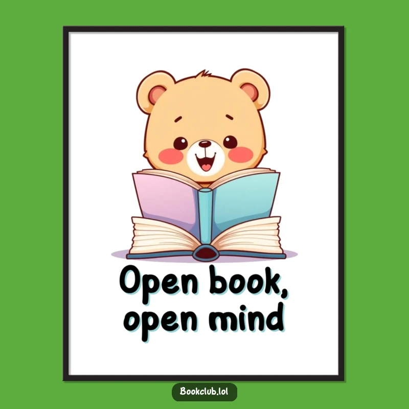 Funny Bear Cub Digital Art: Instant Joy, Perfect Printable Gift