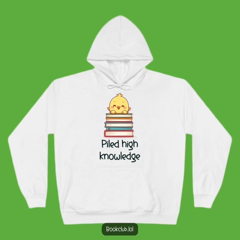 Funny Chick Hoodie: Cozy Reading Companion, Perfect Warm Gift