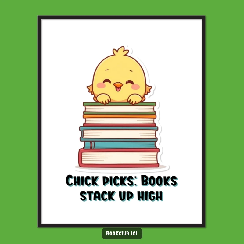 Free Printable Wall Art: Curious Chick Books, Humorous Downloadable Decor