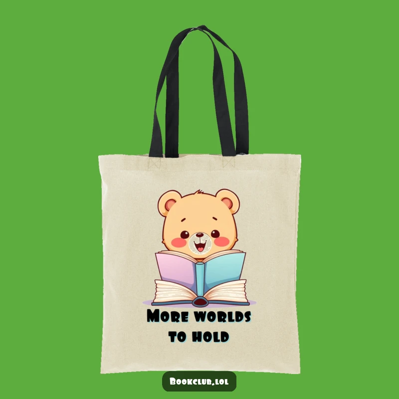 Funny Bear Cub Tote Bag: Carry Your Books with Delightful Humor